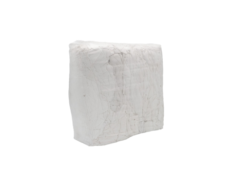 10 kg Würfel Putzlappen Kattun weiß 2. Qualität- (KWIl)
